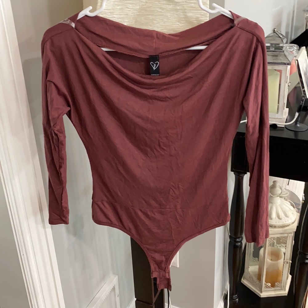 Windsor off the shoulder thong bodysuit